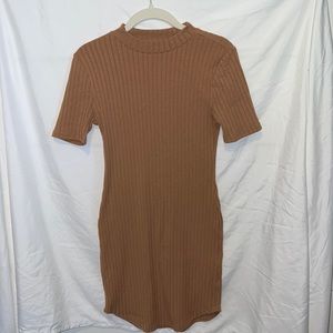 Forever 21 tan bodycon dress